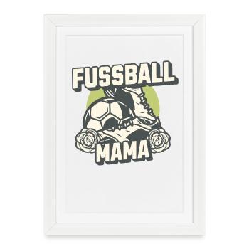 Soccer Mom Retro Look Design - Affiche encadrée (27 × 37 cm) - blanc - Devant