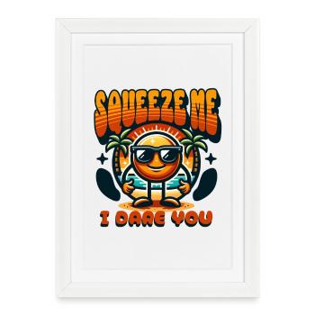 Lemon Kawaii Limonade Sunset Gift - Affiche encadrée (27 × 37 cm) - blanc - Devant