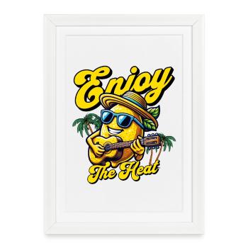 Limonade Limonade Citrons Agrumes Cadeau - Affiche encadrée (27 × 37 cm) - blanc - Devant