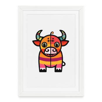 SZombie Halloween Zombie - Framed poster (27 × 37 cm) - white - Front
