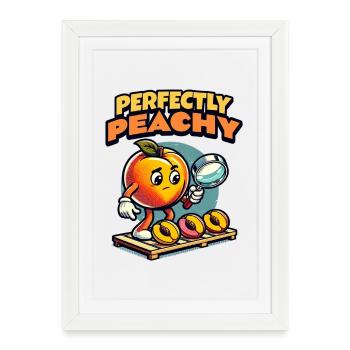 Cadeau pêche Cadeau parfaitement pêche - Affiche encadrée (27 × 37 cm) - blanc - Devant