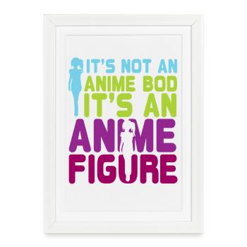 Anime Manga Otaku Kawaii Japon Cosplay Bande dessinée - Affiche encadrée (27 × 37 cm) - blanc - Devant