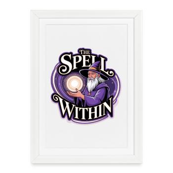 Magicien – Le sort intérieur - Affiche encadrée (27 × 37 cm) - blanc - Devant
