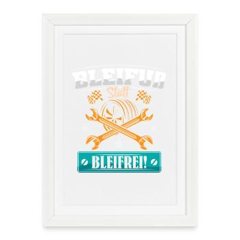 Auto Tuner Tuning Kfz Werkstatt Mechaniker Spruch - Affiche encadrée (27 × 37 cm) - blanc - Devant