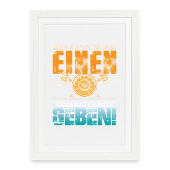 Auto Tuner Tuning Kfz Werkstatt Mechaniker Spruch - Affiche encadrée (27 × 37 cm) - blanc - Devant
