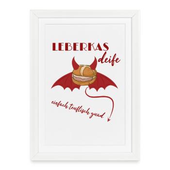 Devilish liver casserole not only for Halloween - Framed poster (27 × 37 cm) - white - Front