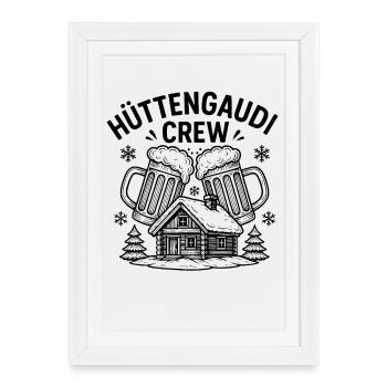 Hut fun crew - Framed poster (27 × 37 cm) - white - Front