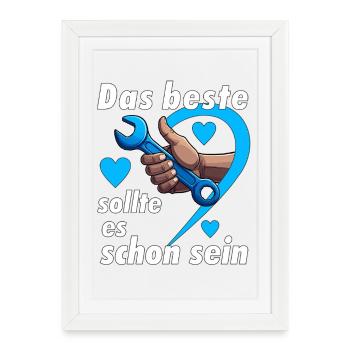 Clés à molette Les Meilleures - Affiche encadrée (27 × 37 cm) - blanc - Devant
