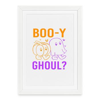 Révélation du sexe d’Halloween - Affiche encadrée (27 × 37 cm) - blanc - Devant