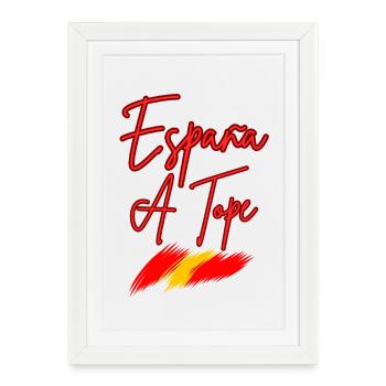 Spain A Tope Neon - Framed poster (27 × 37 cm) - white - Front