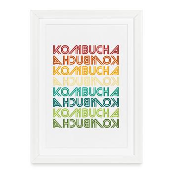 Kombucha Gradient Multi-Print - Framed poster (27 × 37 cm) - white - Front