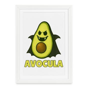 Funny Vegetable Monster – Halloween Fun - Framed poster (27 × 37 cm) - white - Front