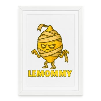Funny Vegetable Monster – Halloween Fun - Framed poster (27 × 37 cm) - white - Front