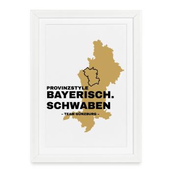 Souabe | GÜNZBURG - Affiche encadrée (27 × 37 cm) - blanc - Devant