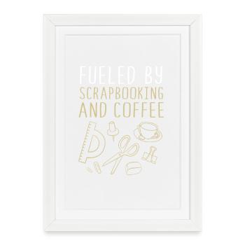 Scrapbook Scrapbooking - Affiche encadrée (27 × 37 cm) - blanc - Devant