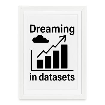 Data Analyst Saying Funny Data Analyst Gift - Framed poster (27 × 37 cm) - white - Front