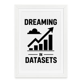 Data Analyst Saying Funny Data Analyst Gift - Framed poster (27 × 37 cm) - white - Front