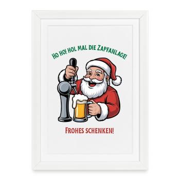 Ho ho get the tap - Affiche encadrée (27 × 37 cm) - blanc - Devant