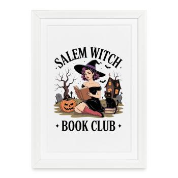 Club de lecture des sorcières - Affiche encadrée (27 × 37 cm) - blanc - Devant