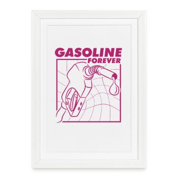 Essence Forever Classic Fan Design de Voiture - Affiche encadrée (27 × 37 cm) - blanc - Devant