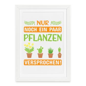 Jardinier Jardinage Jardinage Jardinage Jardinage - Affiche encadrée (27 × 37 cm) - blanc - Devant