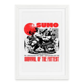 SUMO - La survie du plus gros - Affiche encadrée (27 × 37 cm) - blanc - Devant