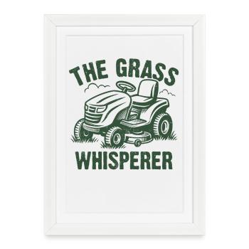 Le murmure de l’herbe - Affiche encadrée (27 × 37 cm) - blanc - Devant