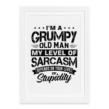 Design is missing - Framed poster (27 × 37 cm) - white - Front