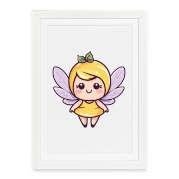 Fée Mignon Conte de fées - Affiche encadrée (27 × 37 cm) - blanc - Devant