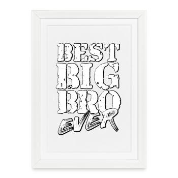Big Bro - Framed poster (27 × 37 cm) - white - Front