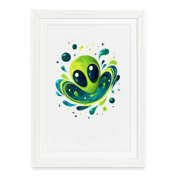 Vortex Alien Galactique - Affiche encadrée (27 × 37 cm) - blanc - Devant