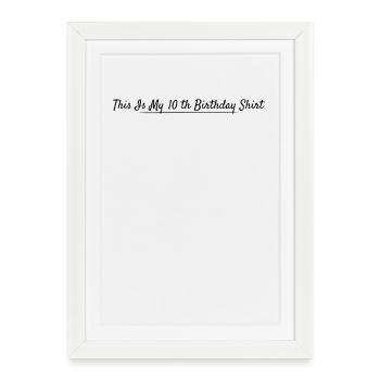 10th Anniversary 10 Years Anniversary - Framed poster (27 × 37 cm) - white - Front