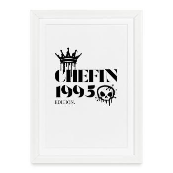 Édition Chefin 1995 Power Woman 30 ans - Affiche encadrée (27 × 37 cm) - blanc - Devant