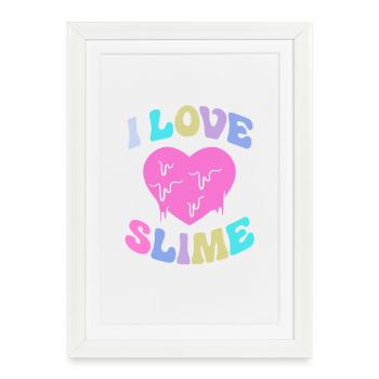 Slime Slime Slimy - Framed poster (27 × 37 cm) - white - Front
