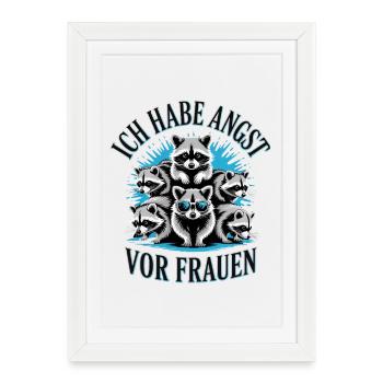 I'm Afraid Of Women Y2K Bootleg - Framed poster (27 × 37 cm) - white - Front