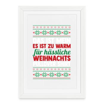 Noël du Père Noël - Affiche encadrée (27 × 37 cm) - blanc - Devant
