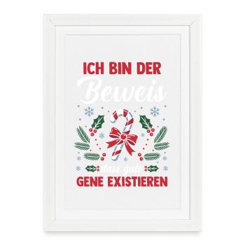Noël du Père Noël - Affiche encadrée (27 × 37 cm) - blanc - Devant