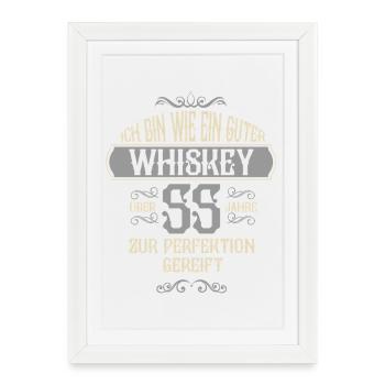Cadeau pour un 55e anniversaire, 55 ans, disant - Affiche encadrée (27 × 37 cm) - blanc - Devant