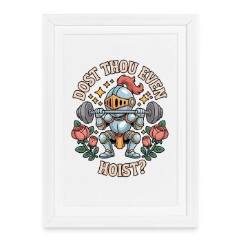 Est-ce que tu fais même un effort de Ritter - Affiche encadrée (27 × 37 cm) - blanc - Devant