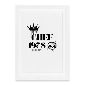 Édition Chef 1978 Citation du 47e anniversaire - Affiche encadrée (27 × 37 cm) - blanc - Devant