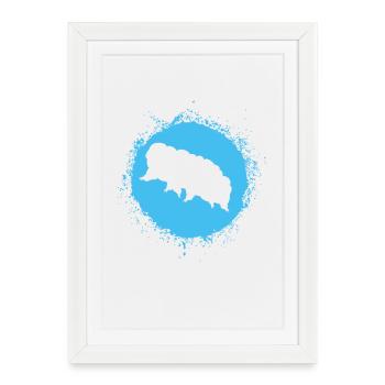 Tardigrade - Affiche encadrée (27 × 37 cm) - blanc - Devant