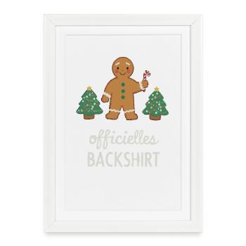 Cookies Baking Christmas Time Cookies Gingerbread - Framed poster (27 × 37 cm) - white - Front