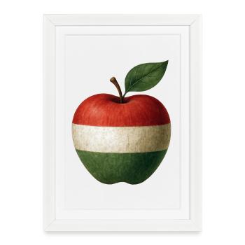 Hongrie - Affiche encadrée (27 × 37 cm) - blanc - Devant