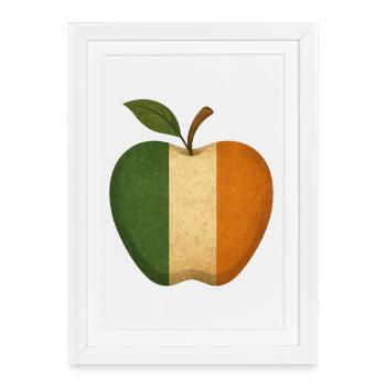 Irlande - Affiche encadrée (27 × 37 cm) - blanc - Devant