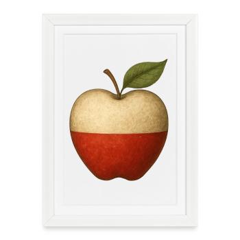 Pologne - Affiche encadrée (27 × 37 cm) - blanc - Devant