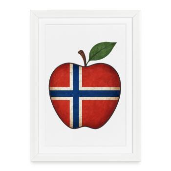 Norway - Framed poster (27 × 37 cm) - white - Front