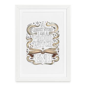 Witchcraft A Short Story I Am Astrology Lover - Framed poster (27 × 37 cm) - white - Front