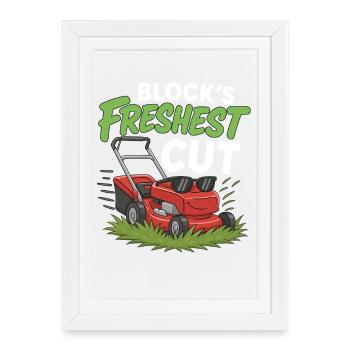 Blocks Freshest Cut - Framed poster (27 × 37 cm) - white - Front