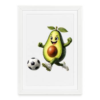 Football d’avocat - Affiche encadrée (27 × 37 cm) - blanc - Devant