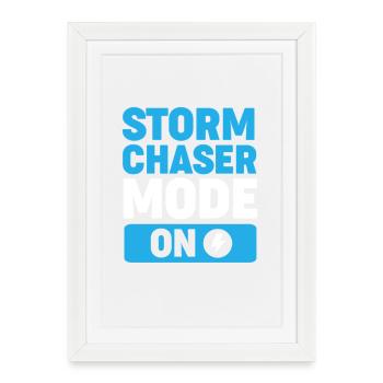 Storm Tornado Meteorology Meteorologist - Framed poster (27 × 37 cm) - white - Front